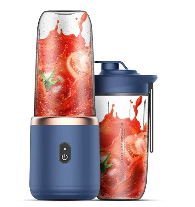 Portable USB Rechargeable Blender – 6-Blade Mini Smoothie & Juice Cup (400mL)