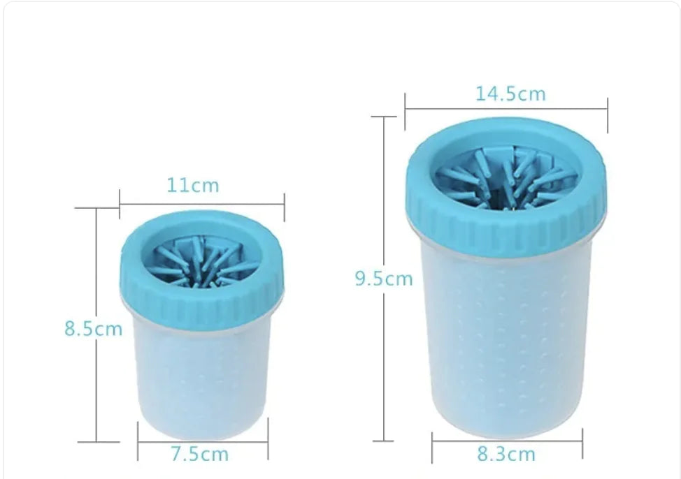 Portable Dog Paw Cleaning Cup – Soft Silicone Bristle Paw Washer